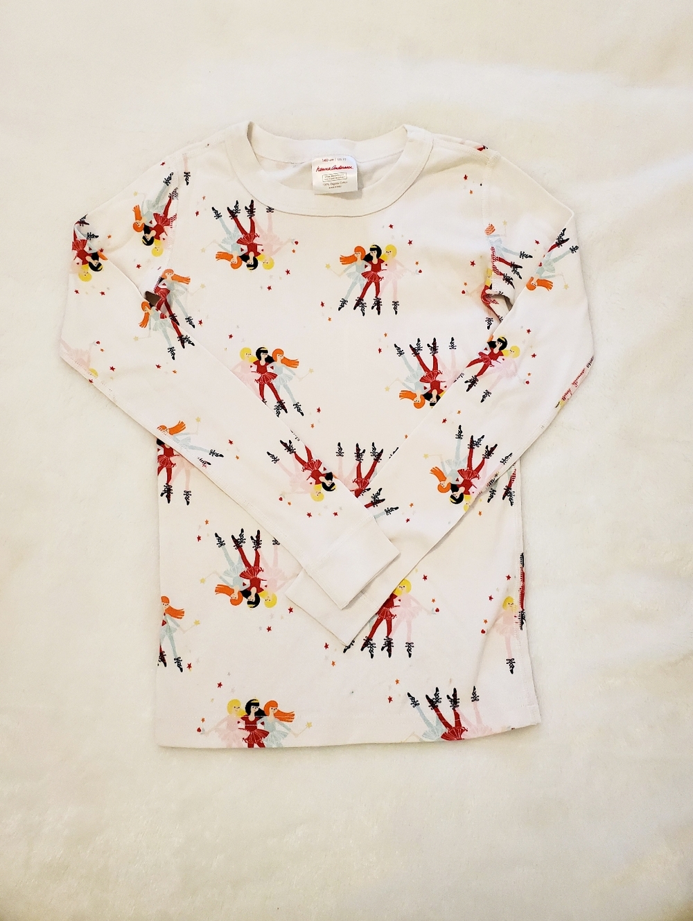 Hanna Andersson White Kids Organic Cotton Pajama Top 10